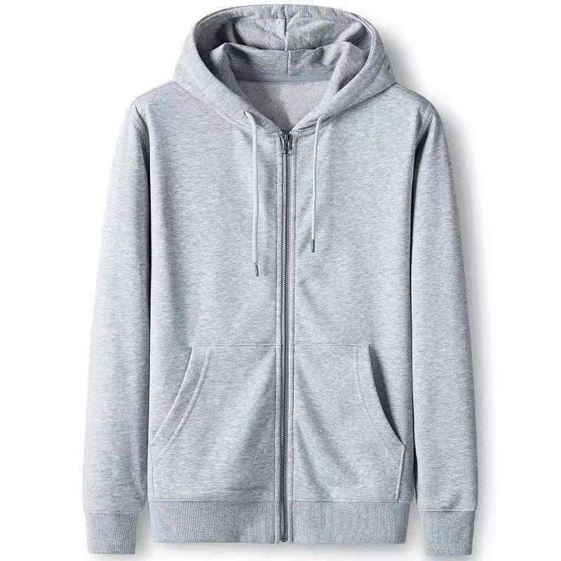加绒连帽卫衣男士秋冬拉链上衣服