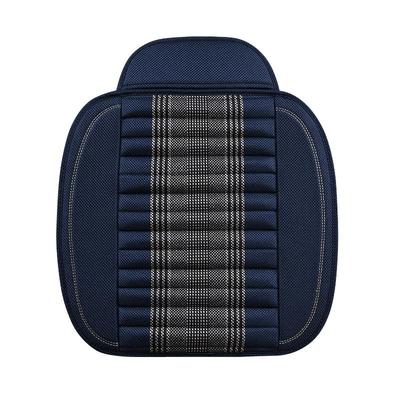 亚麻汽车坐垫四季通用透气竹炭