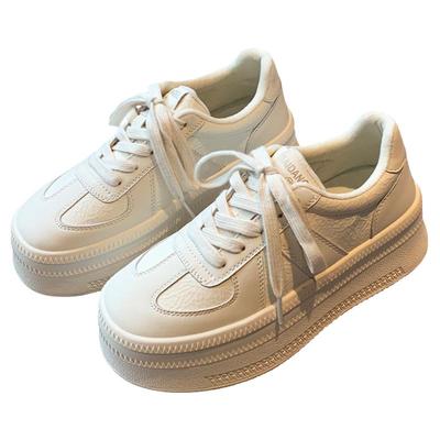 真皮舒适厚底加绒休闲板鞋