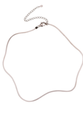 银奥999纯银女素链项链