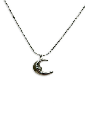 WAY OF MOON原创高级感仙气飘飘微笑月牙吊坠项链精致时尚锁骨链