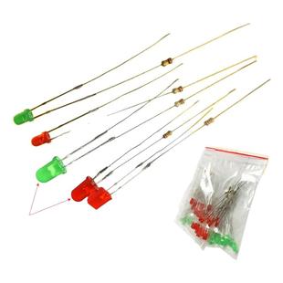 排插插座指示灯灯珠3mm/5mm发光二极管220v电源氖灯带电阻257方形