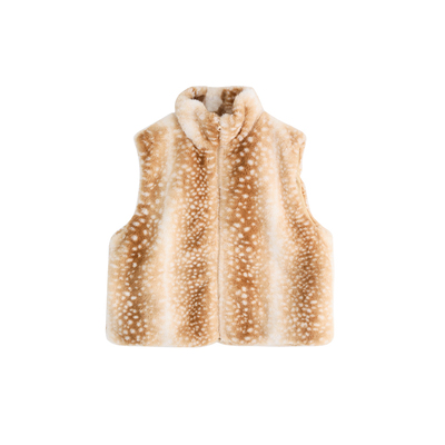 儿童毛毛马甲女童保暖背心上衣