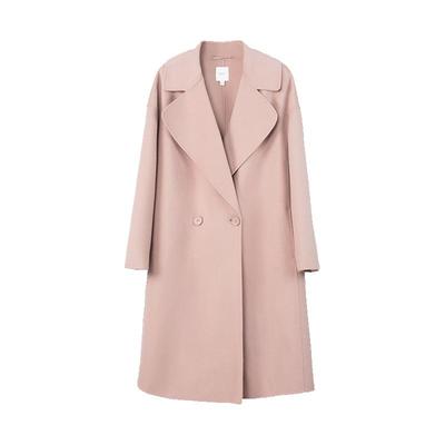 HONRN/红人绵羊毛中长款H型大衣