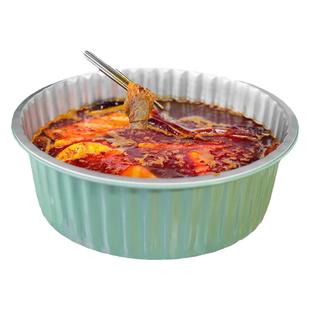 希箔士一次性锡纸火锅锅具专用户外铝箔珐琅锅露营野餐家用卡式炉
