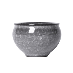 青瓷主人杯单个哥窑开裂纹品茗杯风水缸大号茶盏茶碗中式陶瓷茶杯