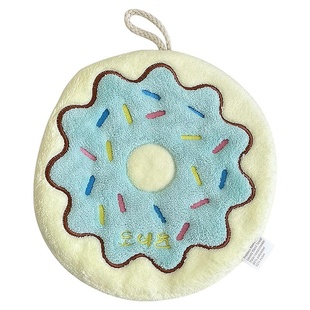 可爱擦手巾挂式吸水加厚卫生间卡通擦手帕毛巾洗手小方巾厨房抹布