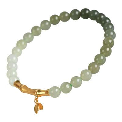 东海世家女男和田玉竹节手链