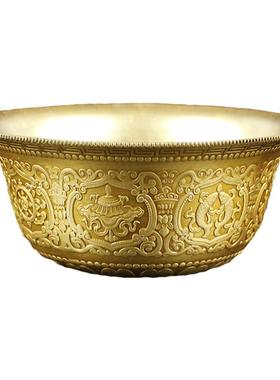 慧宝大号A款供水碗佛具黄铜供佛