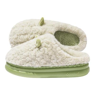 毛毛拖鞋女士冬季2025新款厚底防滑加绒保暖一脚蹬棉拖鞋外穿冬天