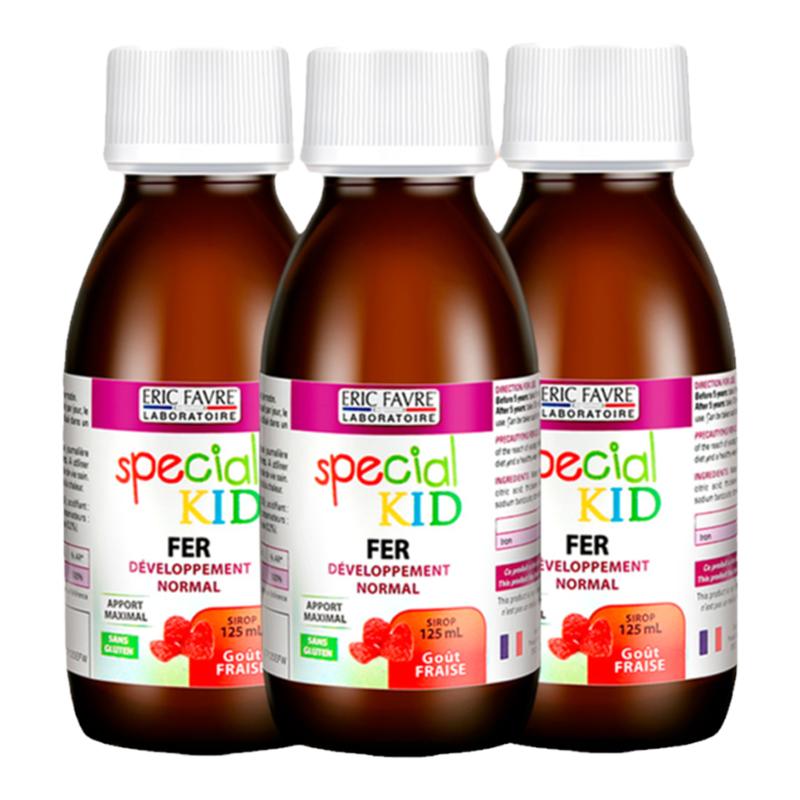 艾瑞可儿童补铁婴幼儿口服宝宝铁剂面色红润补铁*3