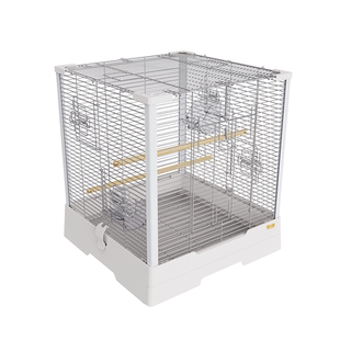 优嗖304不锈钢大号鸟笼虎皮牡丹玄凤鹦鹉横丝笼子方形立柱繁殖笼