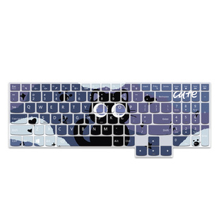 可爱黑猫黑猫键盘膜适用华为matebookD16笔记本保护膜联想小新Pro14惠普星Book14防尘膜戴尔灵越小米电脑全包