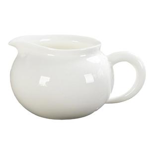 德化羊脂玉白瓷公道杯陶瓷大号茶海分茶器功夫茶具配件匀杯分茶器