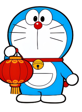 哆啦A梦可爱图案贴纸双开门对开门冰箱贴画自粘遮丑补洞卡通画