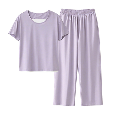 恒源祥女夏纯棉透气家居服套装