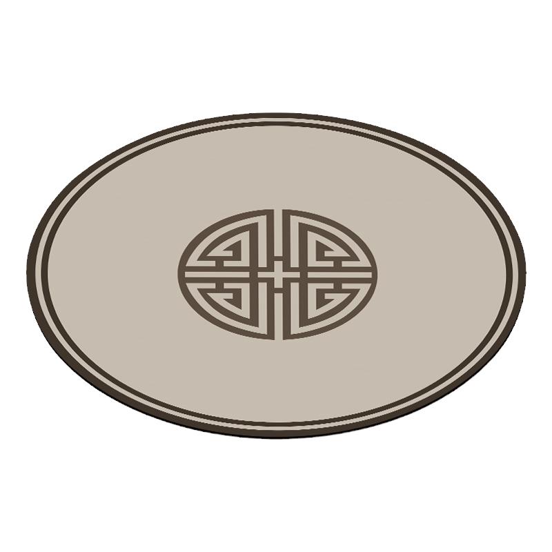 中式圆形硅胶桌垫防水防油防滑
