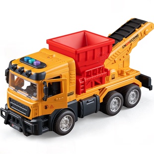 电动履带运砂车玩具男孩传送带运输车儿童仿真小汽车工程车套装