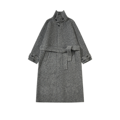 散养文化「衍川」双面呢大衣冬季