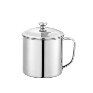 儿童304杯子不锈钢水杯带盖口杯家用喝水牛奶茶缸幼儿园耐高温