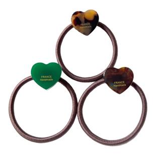 韩国东大门进口发饰头饰简约百搭爱心发圈优雅气质款发绳头绳皮套