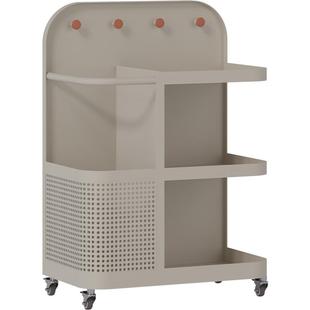 顾得健身器材收纳筐带轮瑜伽垫整理框家用哑铃置物架运动杂物框子