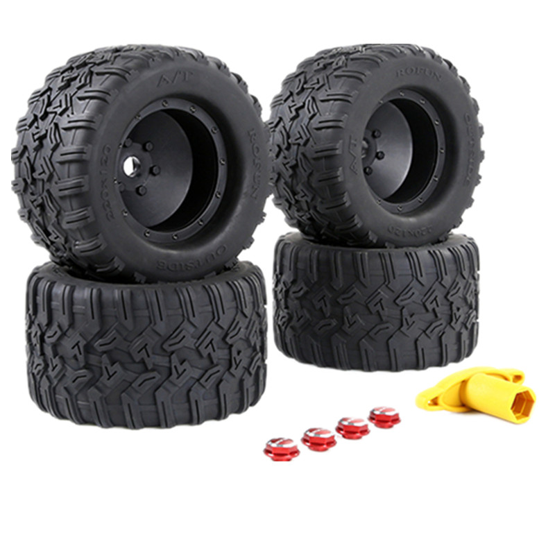 若凡通用轮胎配件1:5大脚胎 TRAXXAS X-MAXX大X胎送螺母扳手230MM