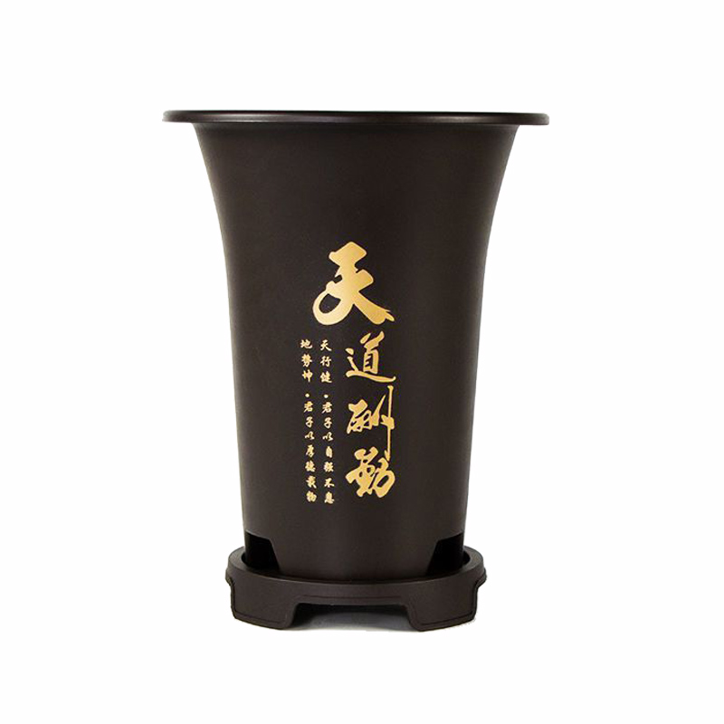 仿陶瓷树脂塑料花盆兰花盆君子兰花盆