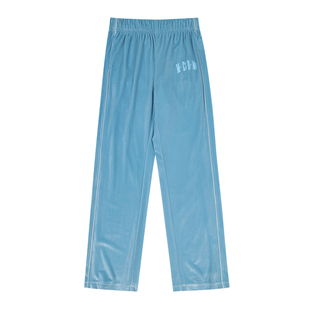 MEDM25SS网球系列丝绒裤子男美式复古休闲卫裤直筒长裤宽松运动裤