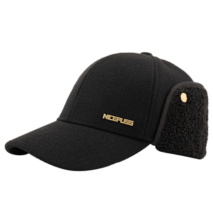 秋冬帽子男款冬季男帽2025新款保暖护耳鸭舌帽加绒加厚护颈雷锋帽