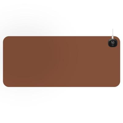 纯色超大加热鼠标垫办公室电脑脑桌面发热垫可分区可定时电发热垫