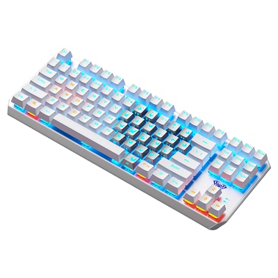 狼蛛87机械键盘有线F3087