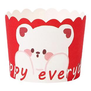 耐高温纸杯蛋糕纸托烘焙模具烤箱专用戚风发糕蒸烤两用小马芬杯子