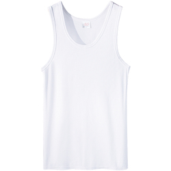 浪莎粗螺纹男士背心春夏季弹力