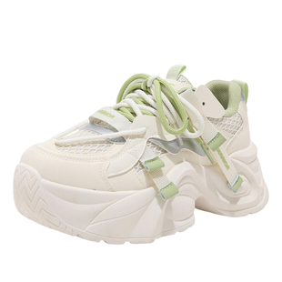 回力老爹鞋厚底增高女鞋2026春季新款多巴胺绿色潮流休闲运动鞋女