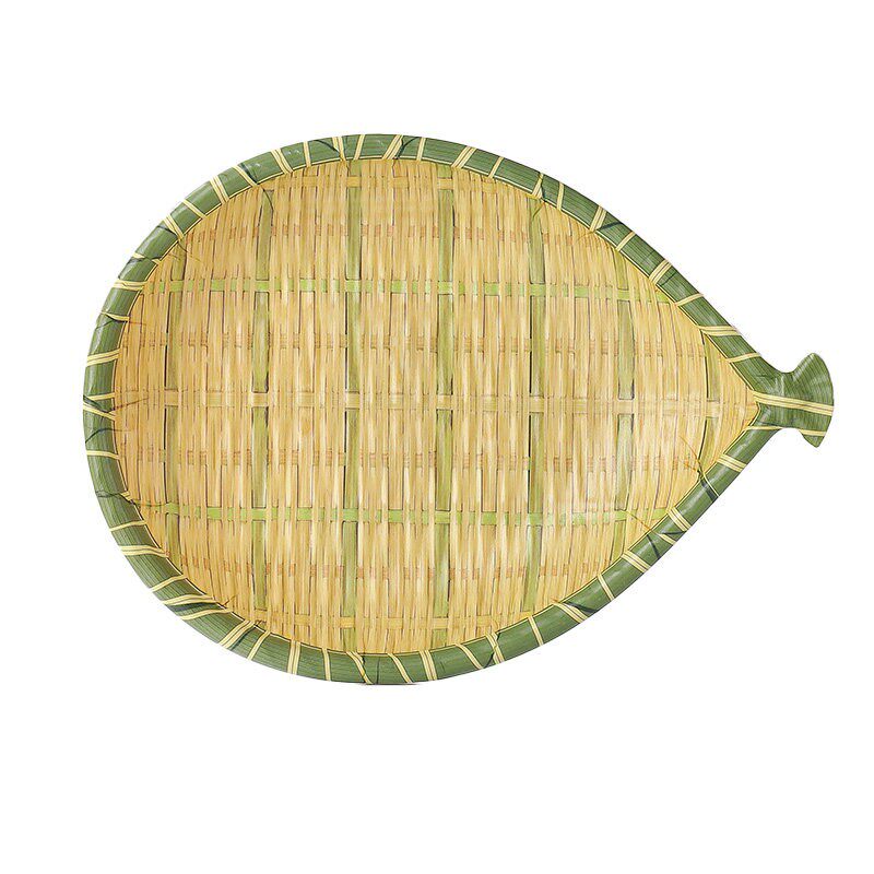 仿瓷竹编烧烤店配菜盘子