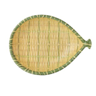 密胺餐具烧烤店专用盘子长方形创意火锅配菜竹编盘子炒菜盘子商用