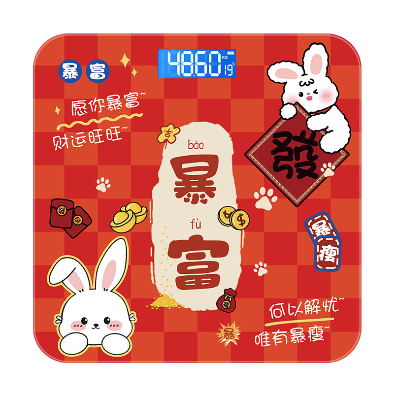 暴富充电体脂秤智能连手机