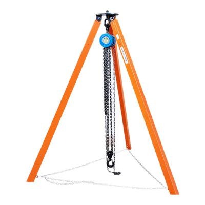 救援维修捞泵小型可伸缩起重三脚架三角支架手拉葫芦手动1T2T3T5T