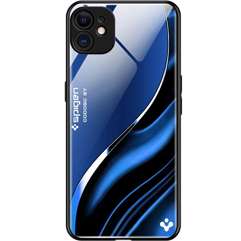 适用于红米note10pro手机壳玻璃男女新款渐变网红创意保护套镜面时尚红米note10pro潮牌硅胶手机套外壳