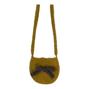 秋冬季毛绒毛毛小包包女2026新款新年红色圆蛋包毛呢斜挎包手机包