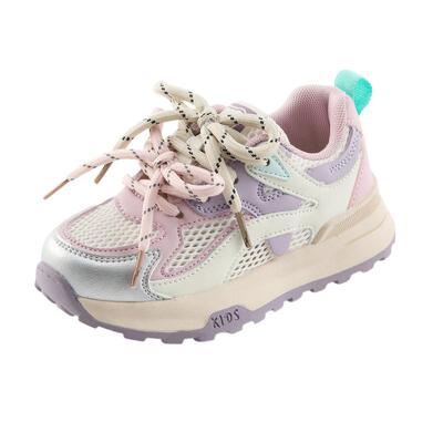 小米步女童运动鞋夏季网面阿甘鞋