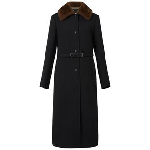 【秀场同款 初剪羊毛】IIIVIVINIKO冬新款毛呢长大衣外套女