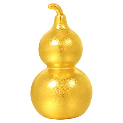 圣诞礼物老庙黄金足金葫芦摆件古法光面葫芦福运满满饱满圆润