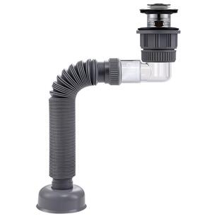 莱尔诗丹洗脸盆洗手盆侧排通用按压弹跳下水器套装下水管防臭神器