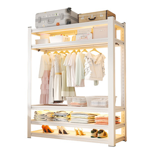 家用货架式衣柜卧室置物架出租房衣帽间衣柜简易组装多层衣柜收纳