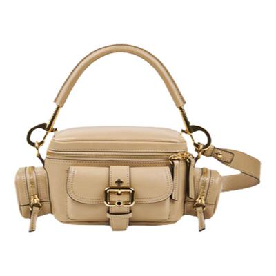 Chloe蔻依亮面皮革小号相机包