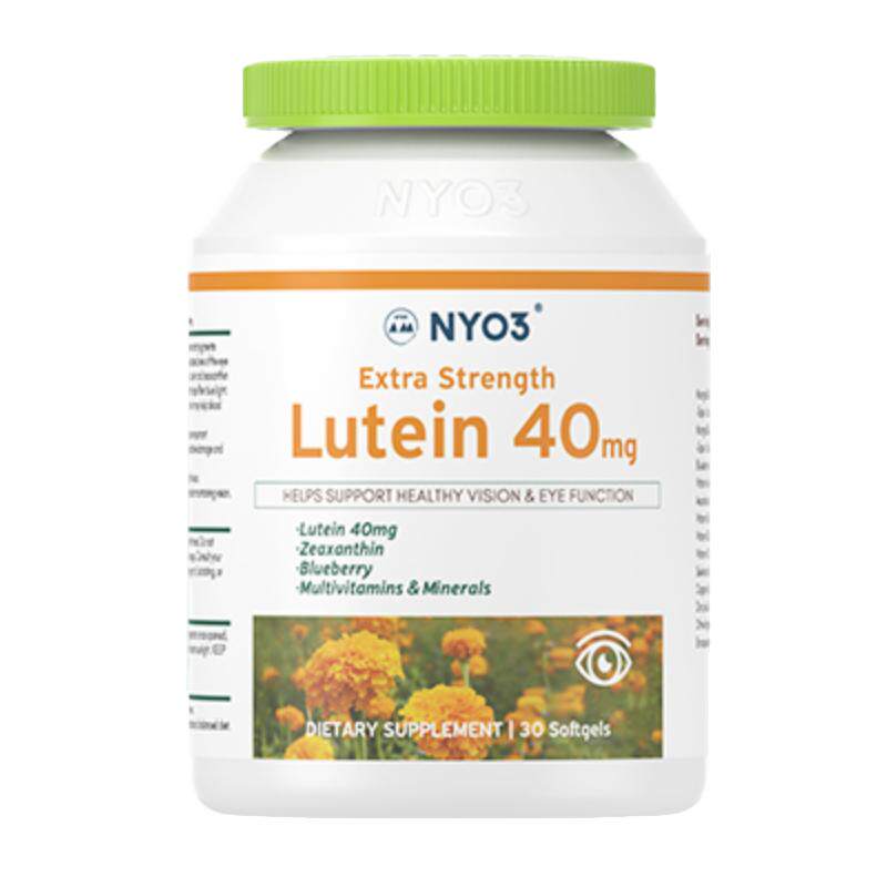 【自营】NYO3高含量40mg蓝莓叶黄素专利护眼片胶囊成人保健品30粒