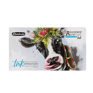 史明克Schmincke丙烯墨水学院级亚克力书写绘画彩墨5色套装76758