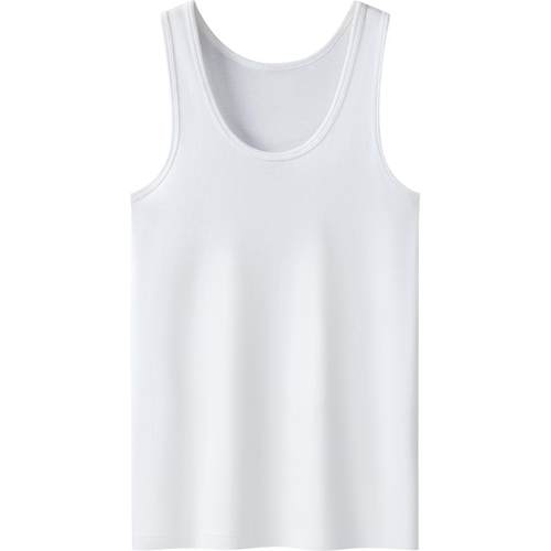 [2/4件]三枪男士背心纯棉透气运动健身无痕秋冬打底抗菌白色汗衫